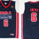 Men's USA 1992 Olympic Dream Team Patrick Ewing Navy Jersey Embroidered