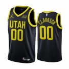 Men's Utah Jazz #00 Jordan Clarkson 202223 Black Statement Edition Stitched Basketball Jersey