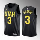 Men's Utah Jazz #3 Keyonte George Black 2023 Draft Statement Edition Stitched Jersey