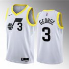 Men's Utah Jazz #3 Keyonte George White 2023 Draft Association Edition Stitched Jersey