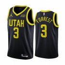 Men's Utah Jazz #3 Trent Forrest 202223 Black Statement Edition Stitched Basketball Jersey