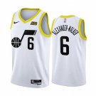 Men's Utah Jazz #6 Nickeil Alexander-Walker 202223 White Association Edition Stitched Jersey