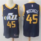 Men's Utah Jazz Donovan Mitchell Navy Basketball Jersey Embroidered