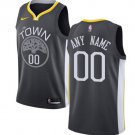 Men's Warriors Personalized Custom Black Statement Edition Jersey