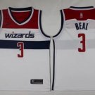 Men's Washington Wizards Bradley Beal White Basketball Jersey Embroidered