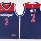 Men's Washington Wizards John Wall Navy Basketball Jersey Embroidered