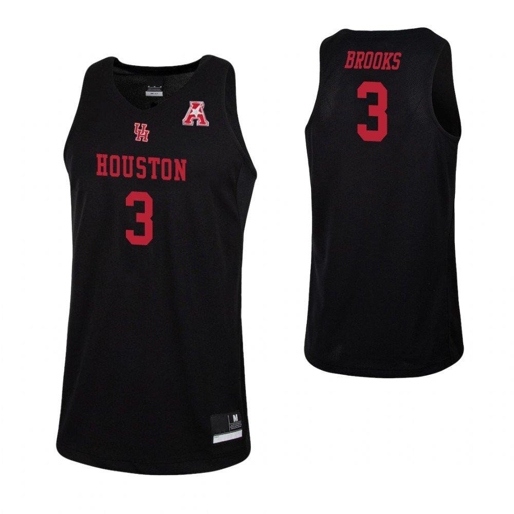 Men's Youth Armoni Brooks Houston Cougars Black College Basketball Jersey Stitched