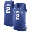 Men's Youth Ashton Hagans Kentucky Wildcats Blue College Basketball Jersey Stitched
