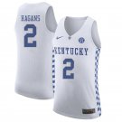 Men's Youth Ashton Hagans Kentucky Wildcats White College Basketball Jersey Stitched