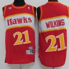 Men's Youth Atlanta Hawks #21 Dominique Wilkins Red Vintage Basketball Jersey Stitched