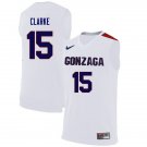 Men's Youth Brandon Clarke Gonzaga Bulldogs White College Basketball Jersey Stitched
