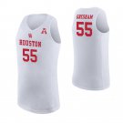 Men's Youth Brison Gresham Houston Cougars White College Basketball Jersey Stitched