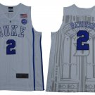 Men's Youth Cam Reddish Duke Blue Devils White College Basketball Jersey Stitched
