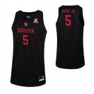 Men's Youth Corey Davis Jr Houston Cougars Black College Basketball Jersey Stitched