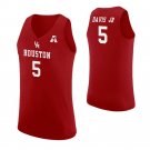 Men's Youth Corey Davis Jr Houston Cougars Red College Basketball Jersey Stitched