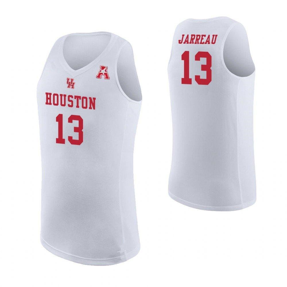 Men's Youth Dejon Jarreau Houston Cougars White College Basketball Jersey Stitched