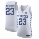 Men's Youth EJ Montgomery Kentucky Wildcats White College Basketball Jersey Stitched