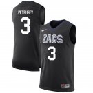 Men's Youth Filip Petrusev Gonzaga Bulldogs Black College Basketball Jersey Stitched