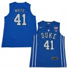 Men's Youth Jack White Duke Blue Devils Blue College Basketball Jersey Stitched