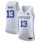 Men's Youth Jemarl Baker Kentucky Wildcats White College Basketball Jersey Stitched