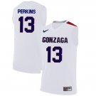 Men's Youth Josh Perkins Gonzaga Bulldogs White College Basketball Jersey Stitched