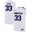 Men's Youth Killian Tillie Gonzaga Bulldogs White College Basketball Jersey Stitched