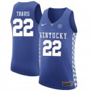 Men's Youth Reid Travis Kentucky Wildcats Blue College Basketball Jersey Stitched