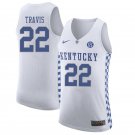 Men's Youth Reid Travis Kentucky Wildcats White College Basketball Jersey Stitched