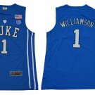 Men's Youth Zion Williamson Duke Blue Devils Blue College Basketball Jersey Stitched