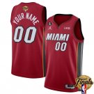 Miami Heat Active Player Custom Red 2023 Finals Statement Edition With NO.6 Patch Stitched Jersey