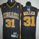 Mitchell and Ness Pacers #31 Reggie Miller Navy Blue Stitched Throwback Basketball Jersey