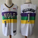 New Orleans Pelicans #1 Zion Williamson White Earned Edition Swingman Stitched Basketball Jersey