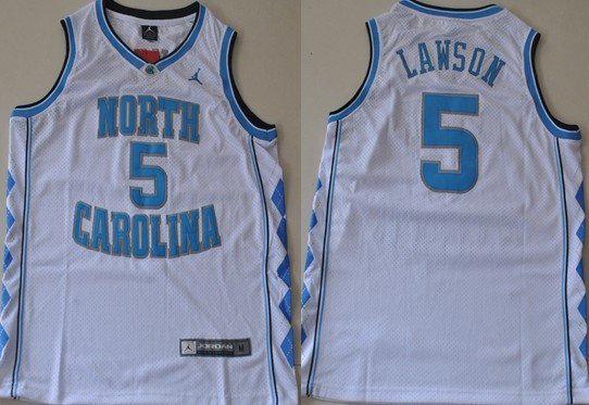 North Carolina Tar Heels #5 Ty Lawson White Swingman Jersey