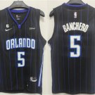 Orlando Magic #5 Paolo Banchero Black With Edition Stitched Swingman Jersey