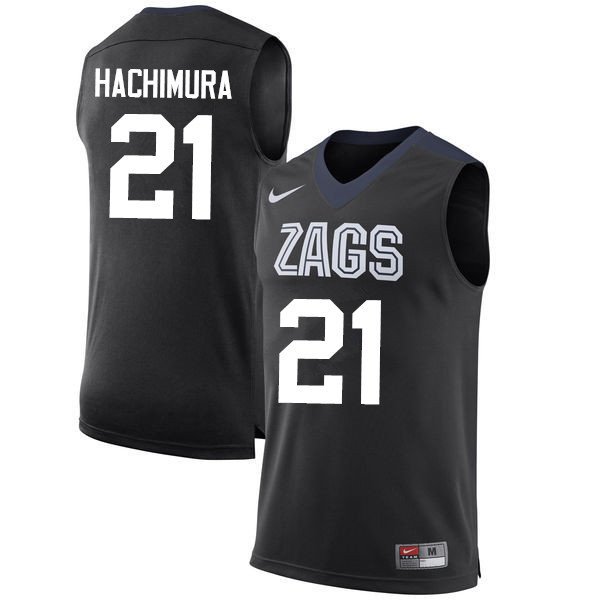 Men's Youth Rui Hachimura Gonzaga Bulldogs Black College Basketball Jersey Stitched