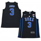 Men's Youth Tre Jones Duke Blue Devils Black College Basketball Jersey Stitched
