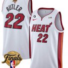 Miami Heat #22 Jimmy Butler White 2023 Finals Association Edition With NO.6 Patch Stitched Jersey