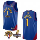Nuggets #1 Michael Porter Jr. Blue 2023 Champions Patch And Finals Patch Stitched Basketball Jersey