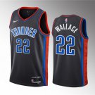 Oklahoma City Thunder #22 Cason Wallace Black 2023 Draft Icon Edition Stitched Basketball Jersey