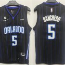 Orlando Magic #5 Paolo Banchero Black With Edition Stitched Swingman Jersey