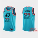 Phoenix Suns #22 Deandre Ayton 2022-23 Blue City Edition Stitched Jersey