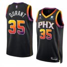 Phoenix Suns #35 Kevin Durant Black 202223 Statement Edition With No.6 Patch Stitched Jersey