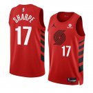 Portland Trail Blazers #17 Shaedon Sharpe 202223 Red Statement Edition Swingman Stitched Jersey