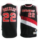 Portland Trail Blazers #22 Clyde Drexler Black Swingman Throwback Jersey