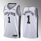 San Antonio Spurs #1 Victor Wembanyama White 202223 Association Edition Stitched Basketball Jersey