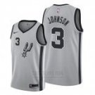 San Antonio Spurs #3 Keldon Johnson Silver Swingman Statement Edition Jersey