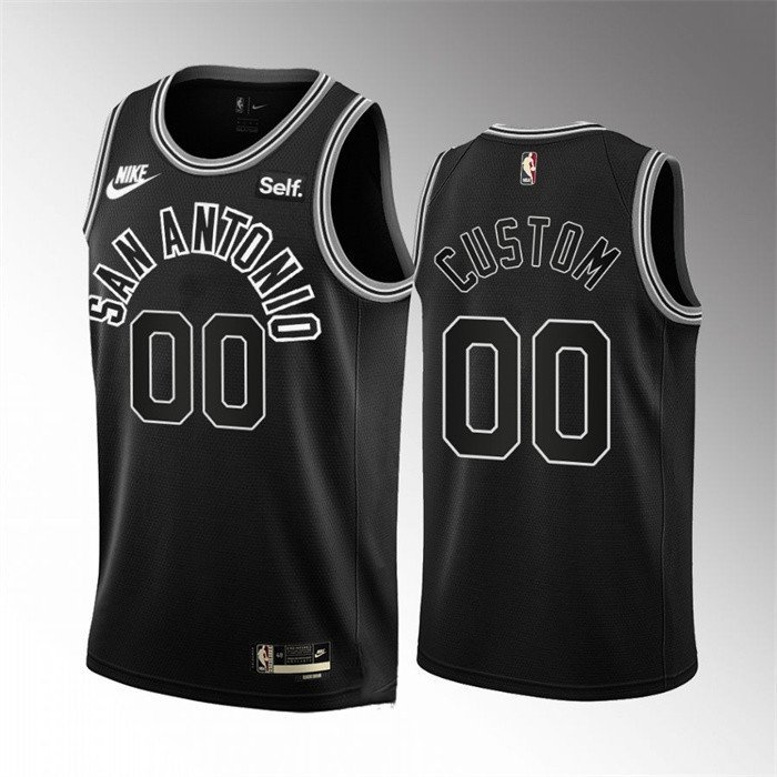 San Antonio Spurs Active Player Custom Black 202223 Classic Edition Stitched Basketball Jersey