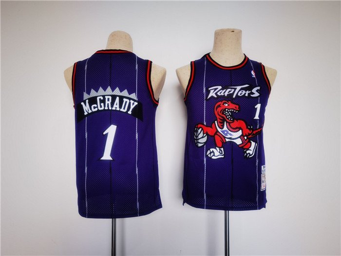 Toronto Raptors #1 Tracy Mcgrady Purple Stitched Basketball Jersey