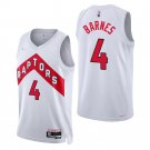 Toronto Raptors #4 Scottie Barnes 75th Anniversary Diamond Association Edition White Swingman Jersey