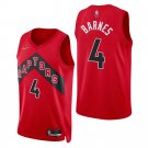 Toronto Raptors #4 Scottie Barnes 2021-22 75th Anniversary Diamond Icon Edition Red Swingman Jersey